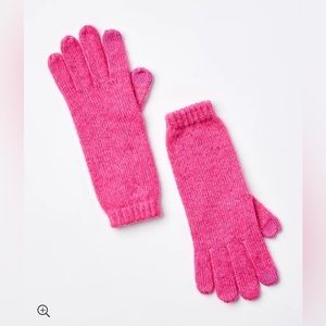 LOFT NWT Cozy Ribbed Gloves - Rosy Pink‎